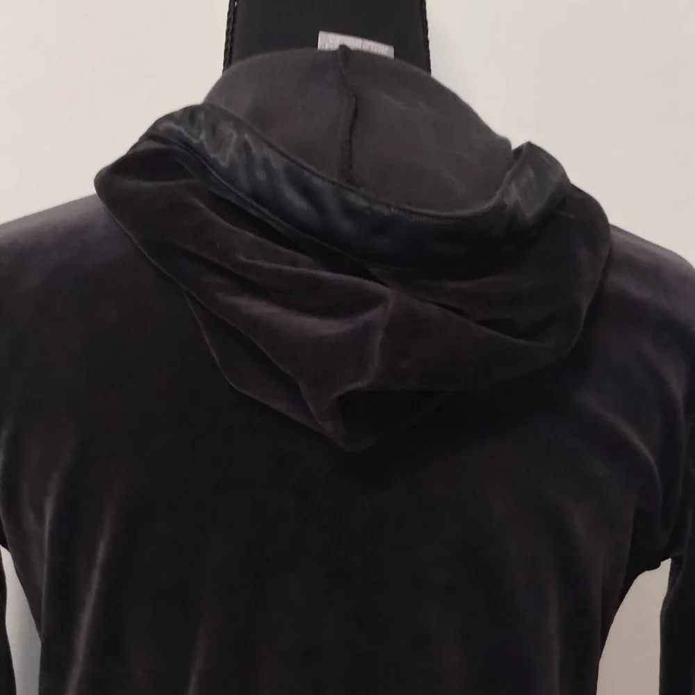 Nike black velour hoodie Sz M